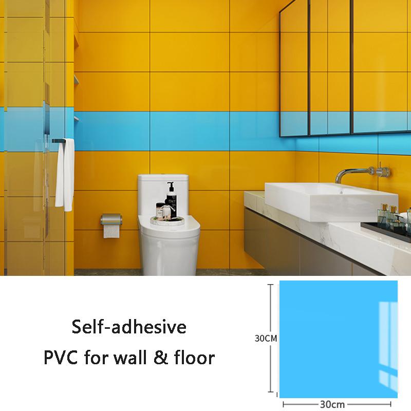 Self-adhesive Imitation Marble Wall Stickers 30x30cm PVC Floor Stickers Waterproof Bathroom Living Room Kitchen Decoration Decal