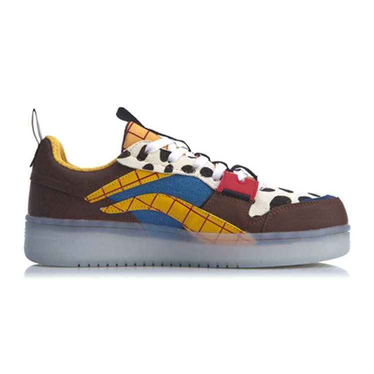 Li Ning Классический Повседневный Низкий X История Игрушек 'Темно-коричневый Желтый Красный' AGCP223-1