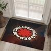 Red Hot Chili Peppers Design Crystal Velvet Carpet Cozy Non?Slip Printed Rug For Bedroom Living Room Entrance