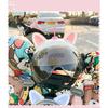 2PCS Motorcycle Headlight Helmet Decoration Cat Ear Motorcycle Helmet Cute Car Decoration Sticker Motorcycle