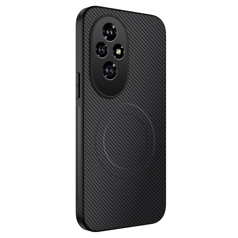 Magnetic Case For Honor X7B X7C X9B X9C Smart X60 Pro Honor 200 Pro Magic 7 Lite Wireless Charging Carbon Fibre Shockproof Cover