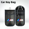 BBIS5 Car Key Case Signal Blocker Bag RFID Shielding Pocket Key Protector Anti-Theft Pouch For BMW E46 E90 E60 F30 F10 E39 E36 E87 E90