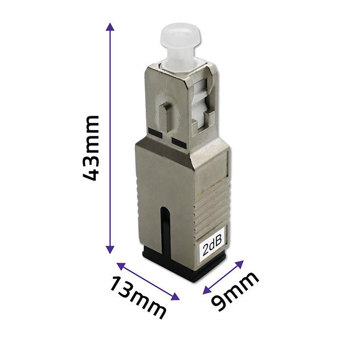 Qoltec SC/UPC (F) Fiber Optic Attenuator - SC/UPC (F) | Singlemode | 10dB