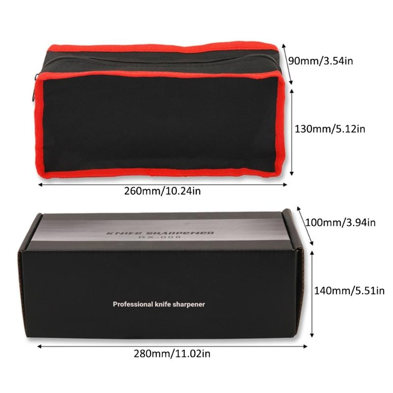 Наборы точилок для ножей RX-008 Профессиональная точилка для ножей Вращение на 360° Модернизированный металлический фиксированный угол Регулируемый