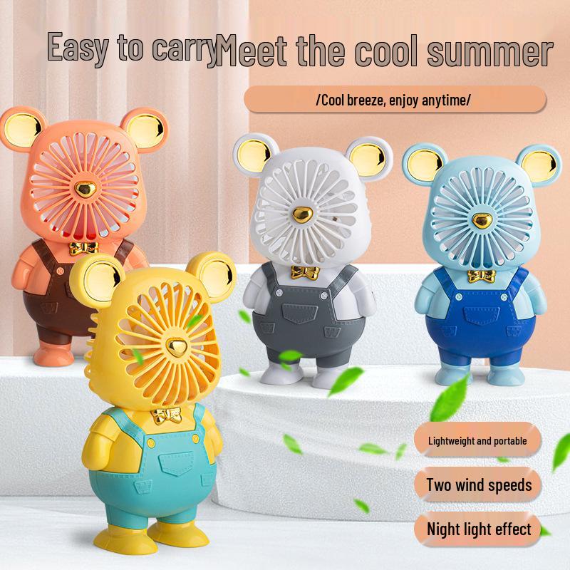 Портативный USB-перезаряжаемый мини-вентилятор-улитка для детей и студентов