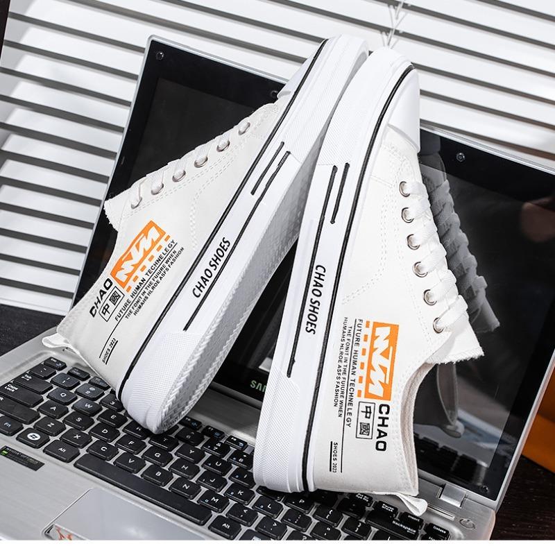 Трендовая парусиновая обувь с низким берцем. Мужская повседневная крутая модная обувь в уличном стиле. Кроссовки в стиле хип-хоп для подростков.