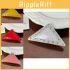 Fashionable Thick 5mm Triangle Spring Hair Clip With Shimmering Rhinestones Women For
