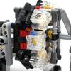MOC Высокотехнологичный 8-цилиндровый радиальный двигатель с лопастями ротора Модель Строительные блоки Совместимые с набором PF DIY Кирпичики двигателя Игрушка
