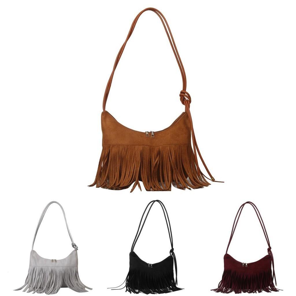 Stylish New Arrival Tassel Shoulder Crossbody Bag Women's 2023 Popular Simple Tote Bag