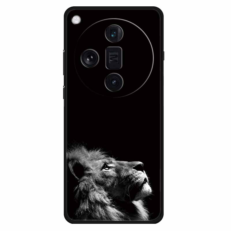 Чехол For Oppo Find X7 Ultra Чехол Find X7 Силиконовый Космический Волк ТПУ Мягкий Чехол для Телефона Для OPPO Find X7 Pro/ X7 Ultra Чехол Кот Coque