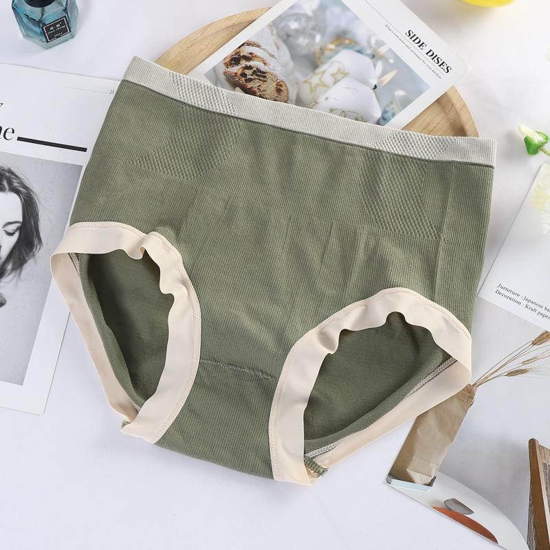 Graphene Seamless Women's High Waist Briefs Plus Size Waist Cinching Hip Lifting Body Shaping Triangle Underwear for Women Panties