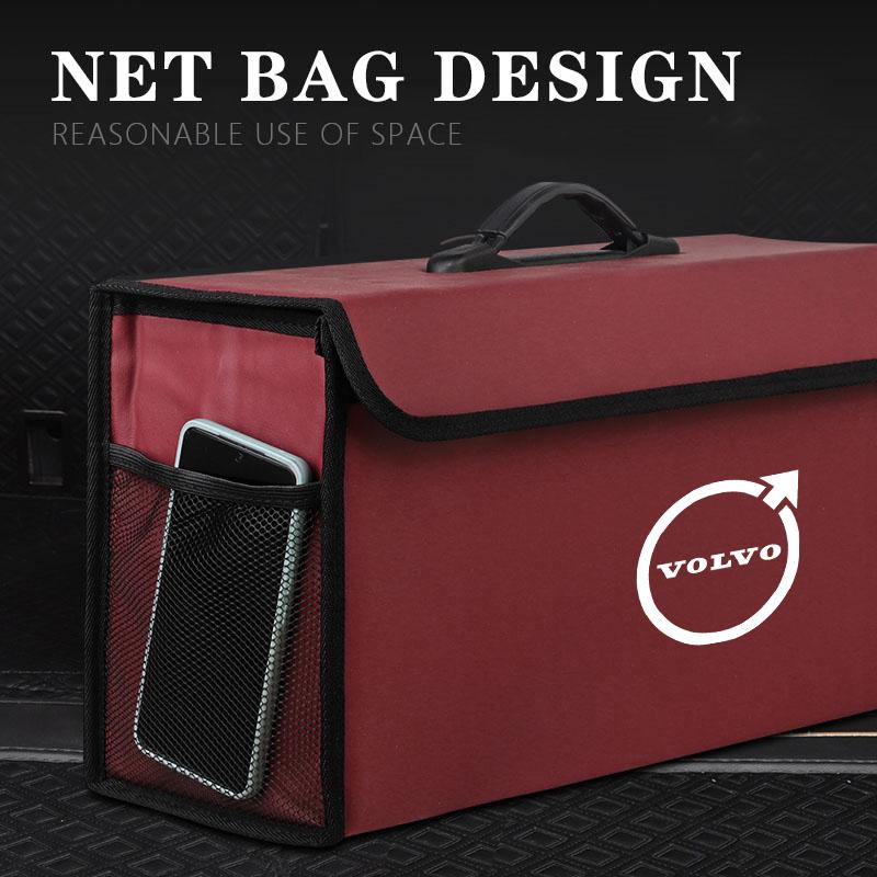 Универсальный складной органайзер-бокс для хранения в багажник автомобиля Для Volvo ES90 EC40 EX40 EM90 XC90 V90 V60 XC60 V40 S80 S60 S90 C40 XC40 V70