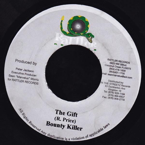 Пластинка 7 дюймов BOUNTY KILLER - The Gift NONE Rattler Records 2003 Ямайка Регги, Ска и Даб Б/у