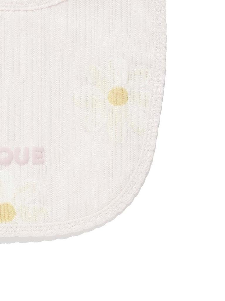 Gelato Pique Baby Daisy Print Bib PBGG251184 PNK F