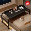 Adjustable Overbed Table Rolling Laptop Desk Mobile Standing Desk Bedside Study Table for Home Office