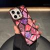 Цветной Глиттер Мраморный Узор Лазерный Чехол Для Телефона Для iPhone 11 12 13 14 15 16 Pro Max Plus Ударопрочный Бампер