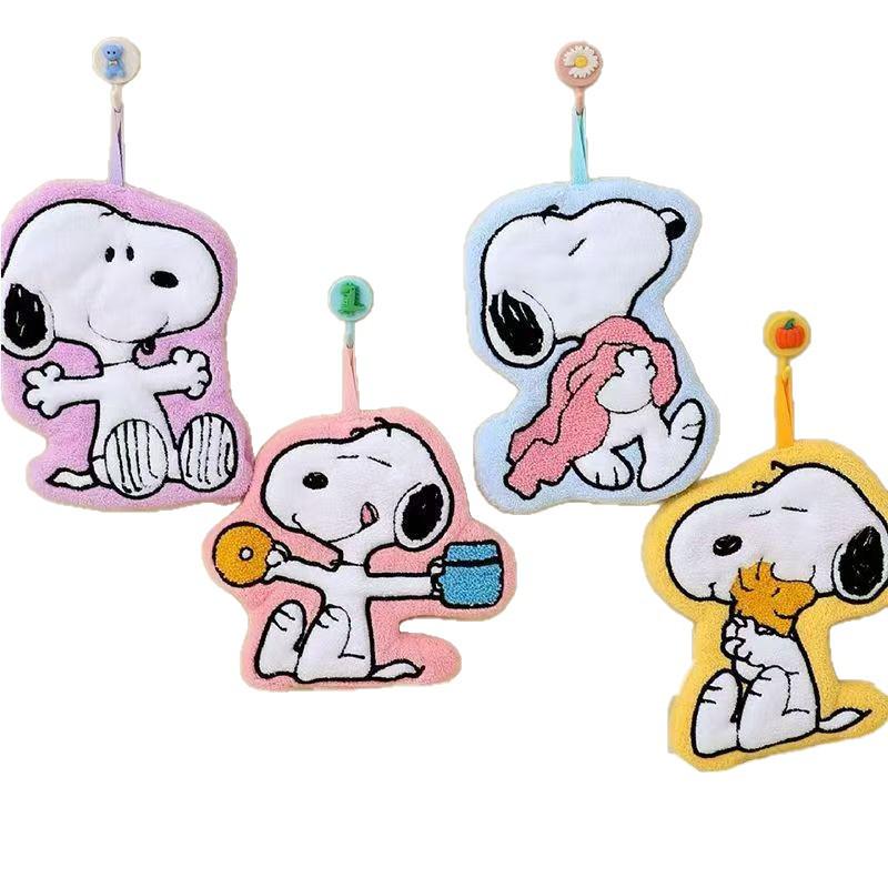 Snoopy Cute Cartoon Hand Towel - Thickened and Water-Absorbing for Bathroom Use