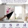 Non-adhesive Window Cling Static Glass Sticker, Colored Flower Texture Film, UV Glue-free Decal Light Blocking Waterproof Dustproof for Home