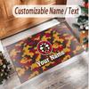 Personalized Crystal Velvet Carpet Brentford Football Pattern Non Slip Floor Rug