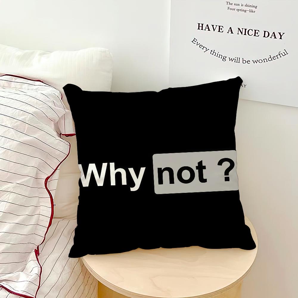 Black white funny text meme money art cushion cover soft pillowcase Sofa Home Living Room bed Decor pillowcover Gift Party hogar
