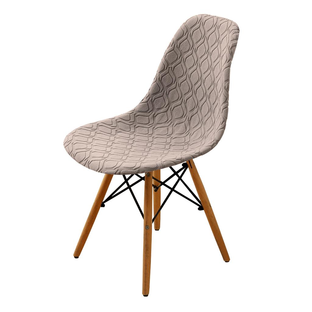 Маленький круглый жаккардовый чехол для стула Eames Shell в скандинавском стиле, современный минималистский чехол для обеденного стула