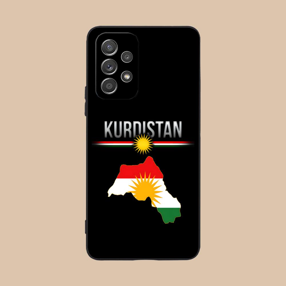 Матовая TPU чехол для мобильного телефона с флагом Курдистана для Samsung Galaxy A56 55 54 53 52 51 36 35 34 23 16 15 5G Цветной чехол
