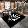 Messi Fan Artwork Custom Name Carpet Rug For Living Room Bedroom Home Sofa Decoration Kids Play Nonslip Floor Mat