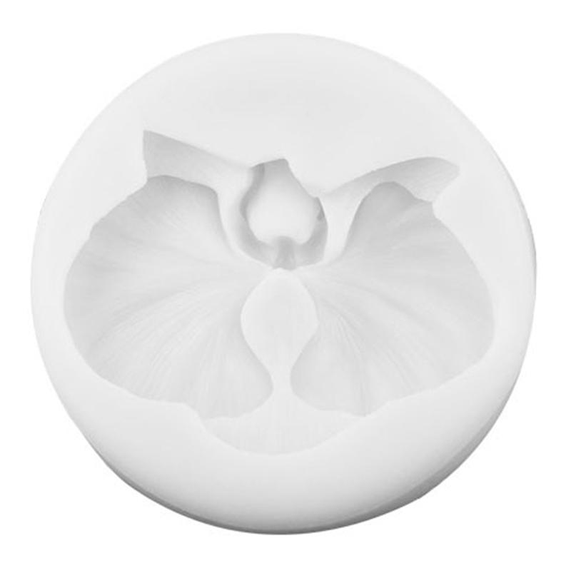 Orchid Flower Silicone Mold Fondant Mould Diy Cake Decorating Chocolate Moulds