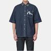 Evisu Пэчворк Цветочная рубашка с коротким рукавом Мужские рубашки 2ESHTM2SS268OSDN