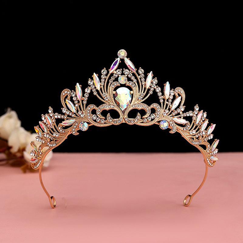 Elegant Girls Tiara Crown For Women Party Wedding Princess Bridal Crown Hair Jewelry