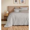 Complete Reversible Duvet Cover Set "Vanessa" 6 Pieces for 140 X 190 Bed Gabrielle Natural