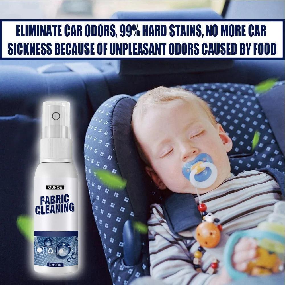 100 мл чистящее средство для салона автомобиля, тканая ткань для фланца автомобильного сиденья, безводный сильный чистящий спрей, средство для чистки ковров