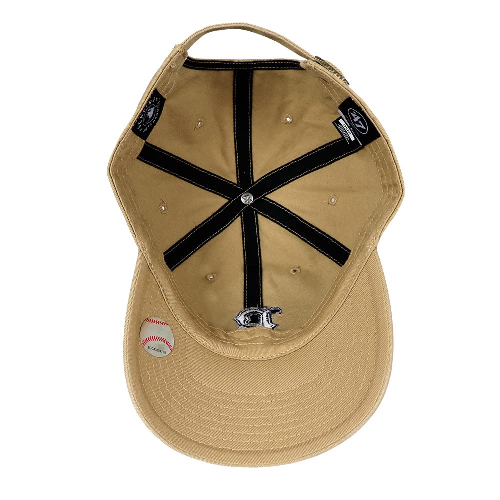 '47 Brand Clean Up Низкая кепка MLB Boston Red Sox С изогнутым козырьком Хлопковая ремешковая кепка для мужчин, женщин, унисекс, Хаки, Один размер