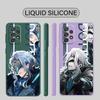 Case For Samsung Galaxy A53 A42 A33 A52s A73 A13 A12 A13 A32 A52 A23 A72 A22 Tpu Silicone Square Liquid Cover Game People