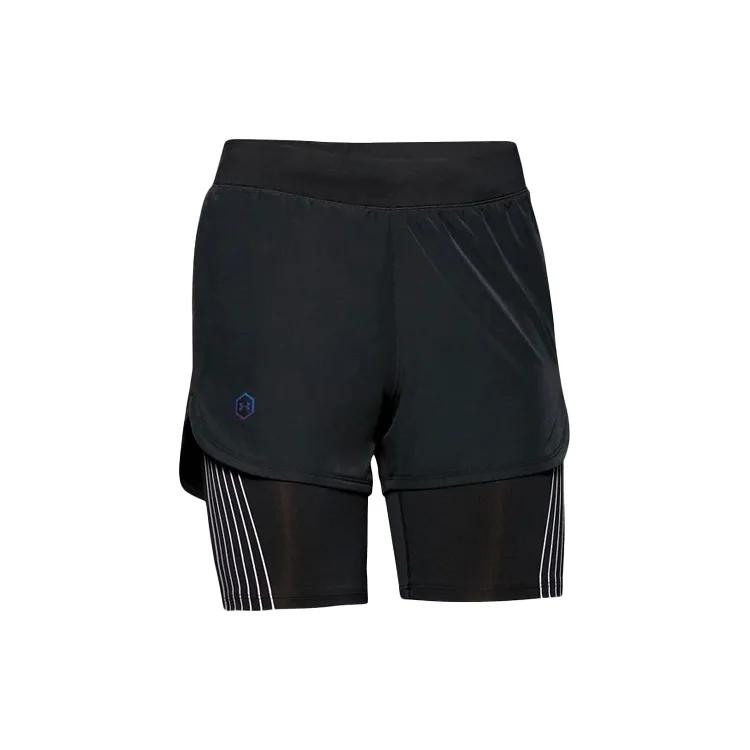 Under Armour RUSH Casual Shorts Women's Black Moderate (Unisex) Casual Shorts 1350189 001
