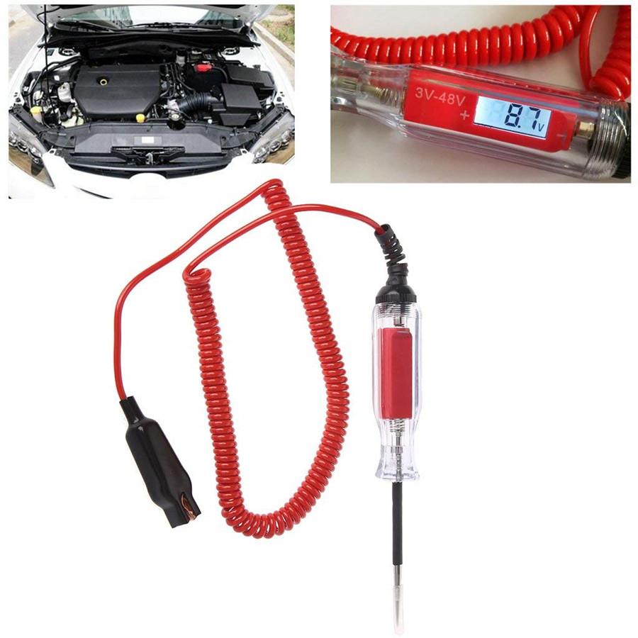 3V - 48V Digital Electric Circuit Tester LCD Display For Car Boat RV Motorcycle