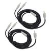 2PCS PC 3.5mm to Dual 3.5mm Earphone Cable 6.6FT OFC 3.5mm to Dual 3.5mm Jack Sound Cable for MMX100