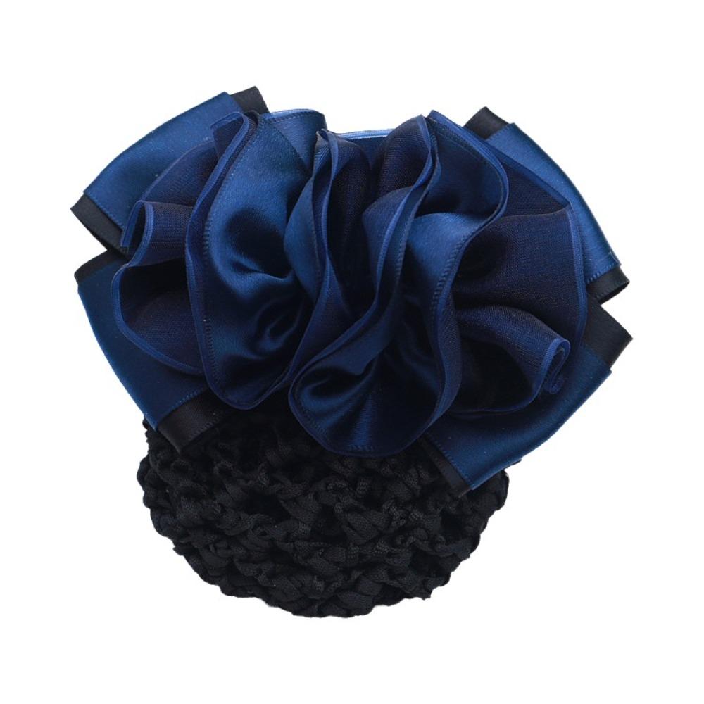 Korean Style Bow Hair Net Spring Clip Crochet Hair Bun Cover New Bun Cover For Work