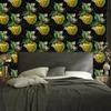 Apples with leaves and flowers wallpaper for living room and bedroom 50x1000