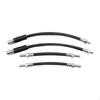 4Pcs Brake Hoses Set Gbh249 Replacing Premium Wear Resistant Stable Performance Rubber Front