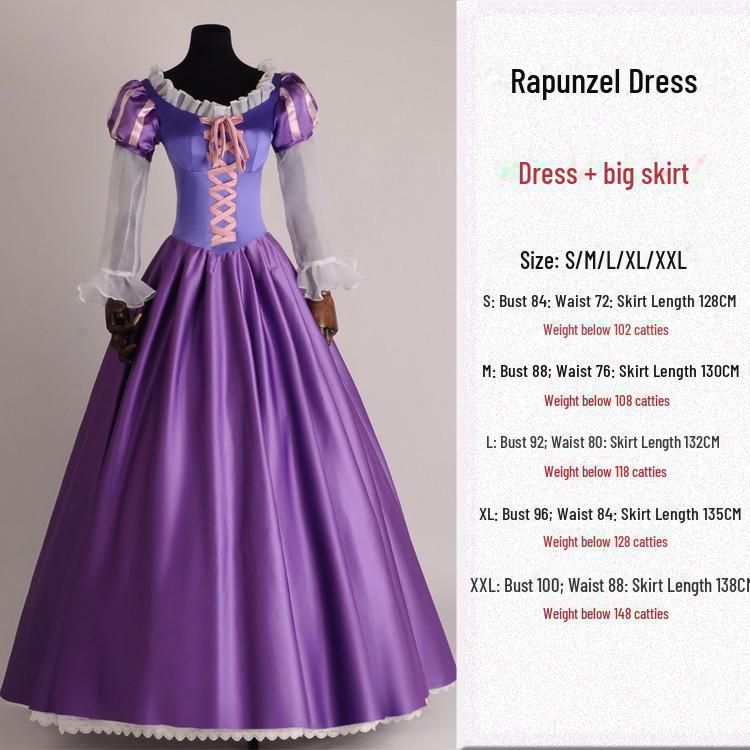 «Взрослый костюм принцессы из сказки — Золушка, Спящая красавица, Рапунцель в стиле платья для Хэллоуина или сценического представления»