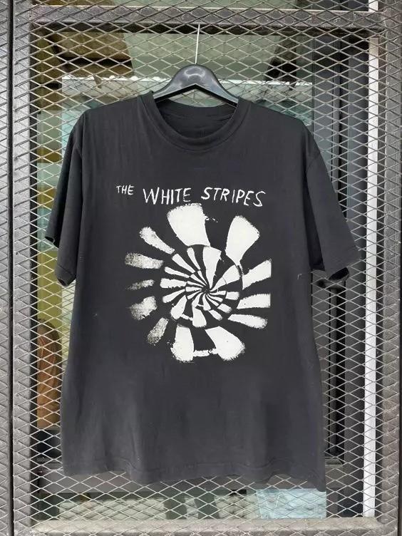 Футболка с коротким рукавом The White Stripes Полный размер S-5XL Унисекс Футболка