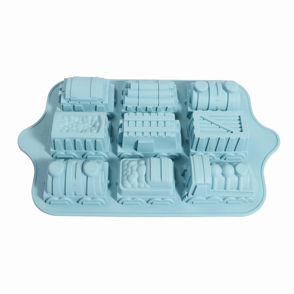 Silicone Ice Cube Tray 9-Tank Design Jelly Mold Multi-Use Mold Cake Mold Kids Snacks