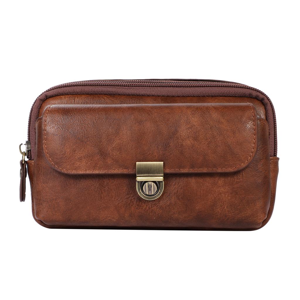 Универсальный кожаный мужской поясной кошелек сумка для телефона с зажимом для ремня чехол-кобура большой емкости чехол