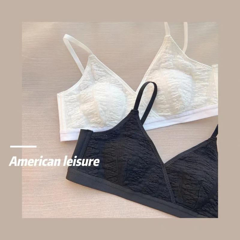 Новый женский ультратонкий французский пузырчатый бюстгальтер с треугольными чашками и ушками кролика для девочек, удобный бюстгальтер без косточек для маленькой груди