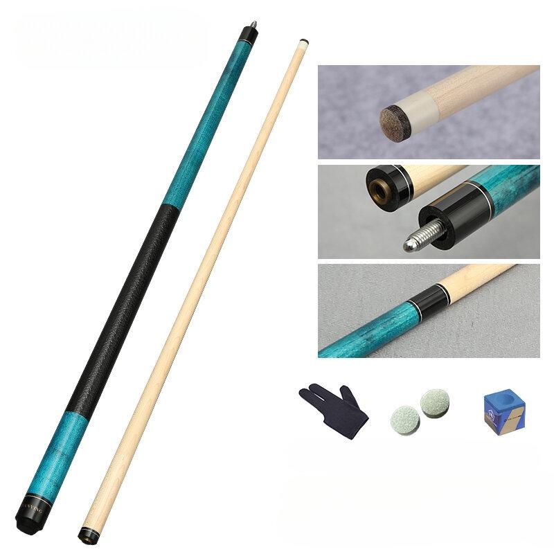 Кий для бильярда 12,7 мм, разрезной на 1/2, кий для 8 и 9 шаров, кленовый профессиональный прямой кий для пула с чехлом и бесплатными принадлежностями