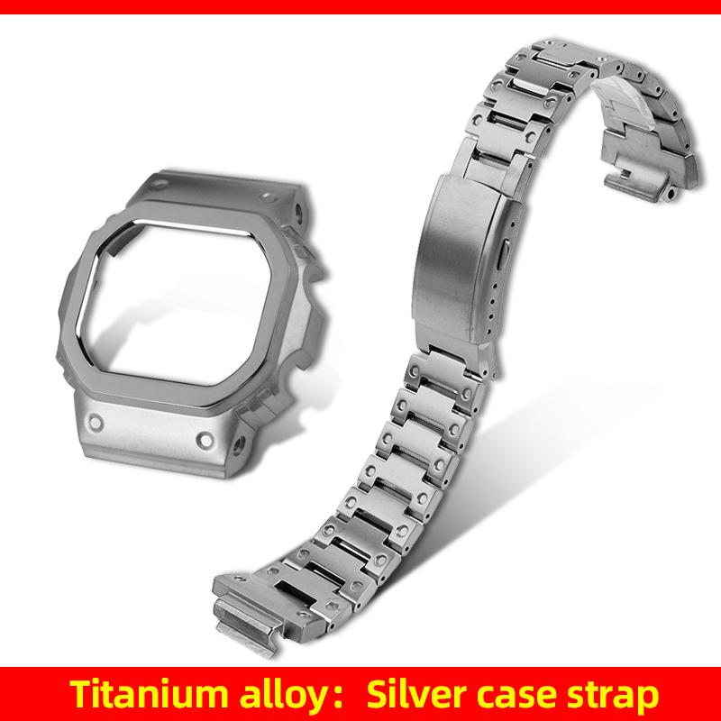 Мод-комплект DW5600 Титановый корпус+ремешок Для Casio G-SHOCK DW-5600 GW-B5600 GW-M5610 модификация Легкий металлический безель ремешок для часов