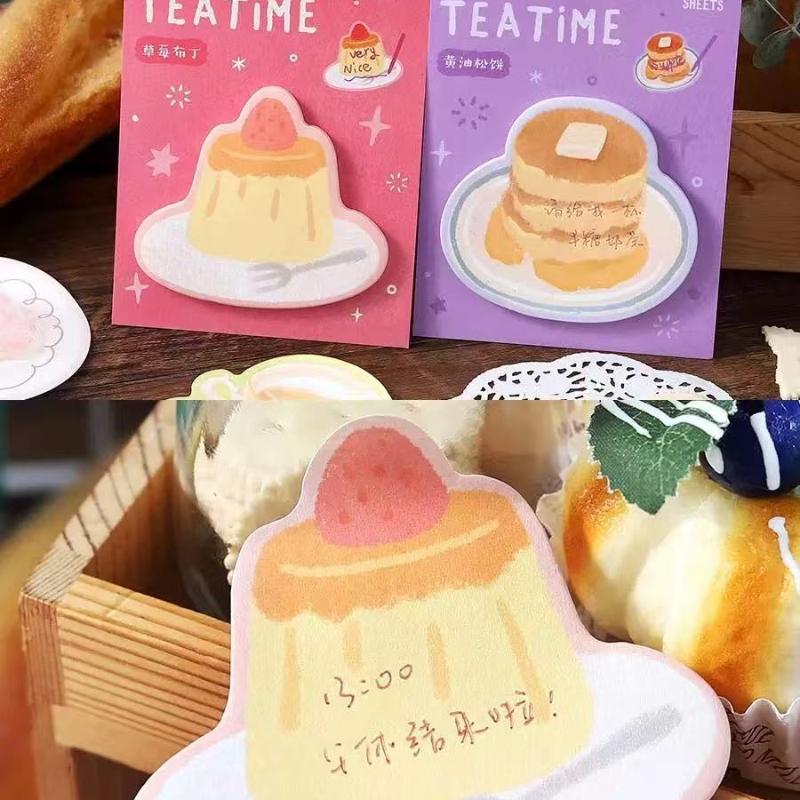 Прекрасный Подарок 30 Стикеры-заметки Special Shaped для Чаепития Десерты Напитки Высокая Ценность Ручная Заметка Наклейки Kawaii Канцелярские Товары