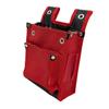 SK11 Canvas Tobi Waist Pouch, 2-Tier, BS, Red, TSH-2DBS-RD, Slim, Reinforced Bottom, with Inner Pocket