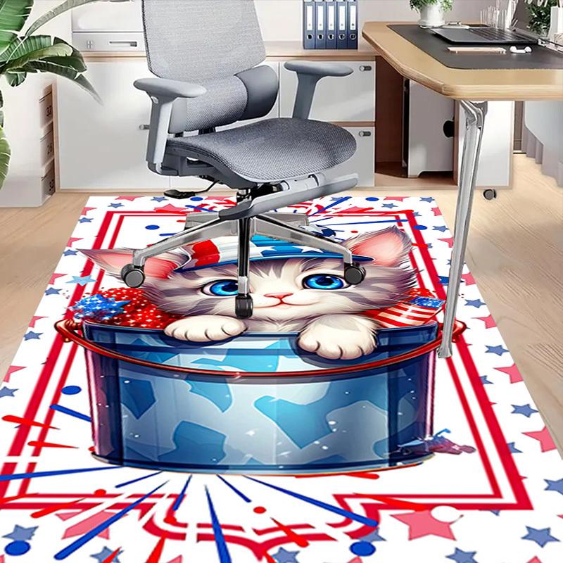 1PC Kitten Flag Extra Large Non Slip Floor carpet, Office, family, Studio   Large Area Rug Indoor Rugs, Bold Statement Piece